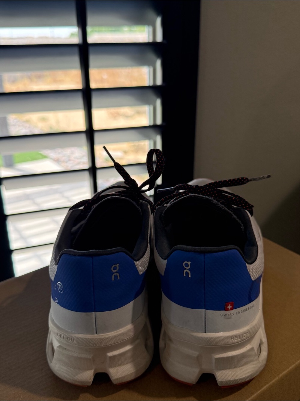On Running White and Blue Cloudtec Sneakers - Picture 2 of 8